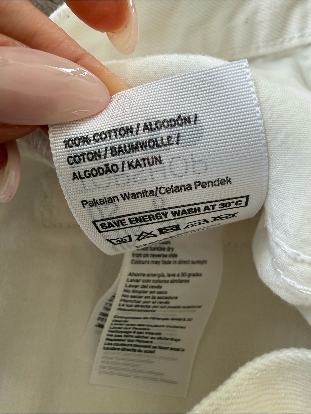 Topshop White Denim Shorts - Picture 5 of 5